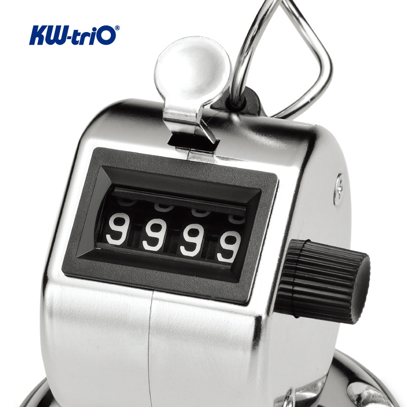 High Quality 4 Digit Manual Finger Tally Counter and Desk Tally Counter with Base