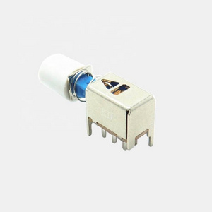 Mini 0.3A Mounting Hole Momentary Dpdt Mini Micro Mini Locking Push Button Switch