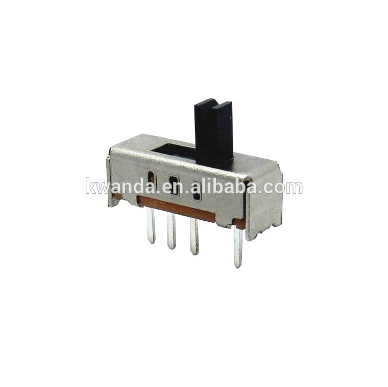 1 Pole Micro Electrical Vertical Toggle Momentary 4 Pin Mini Ide 3 Way Slide Switch