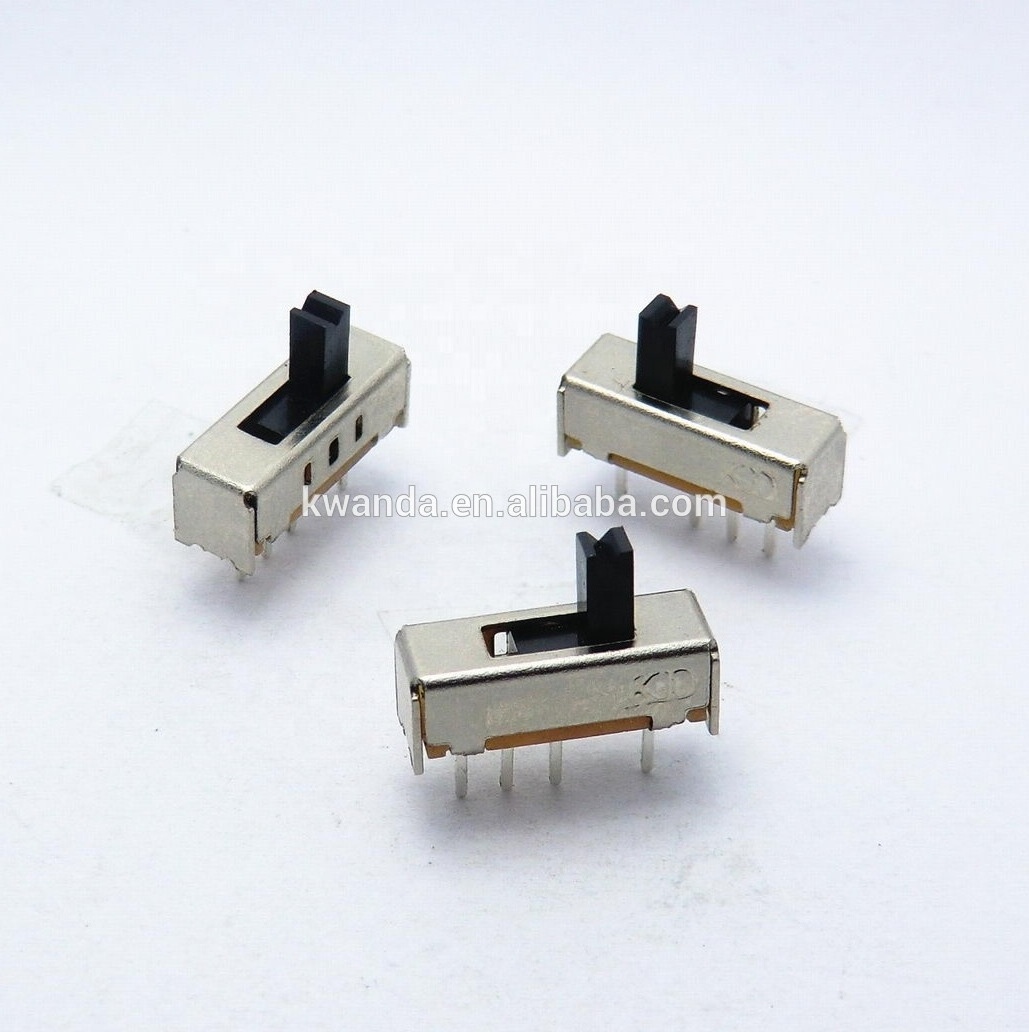 1 Pole Micro Electrical Vertical Toggle Momentary 4 Pin Mini Ide 3 Way Slide Switch