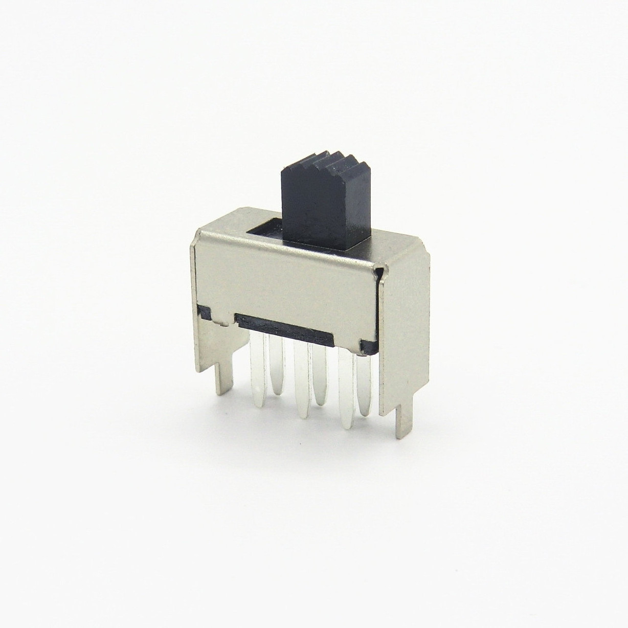 2P2T 6Pin Miniature Right Angle Spdt Toggle Vertical 2 Way 2 Position Long Pin Slide Switch