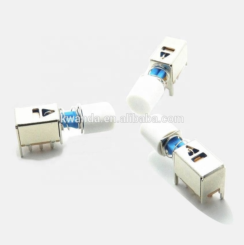 Mini 0.3A Mounting Hole Momentary Dpdt Mini Micro Mini Locking Push Button Switch