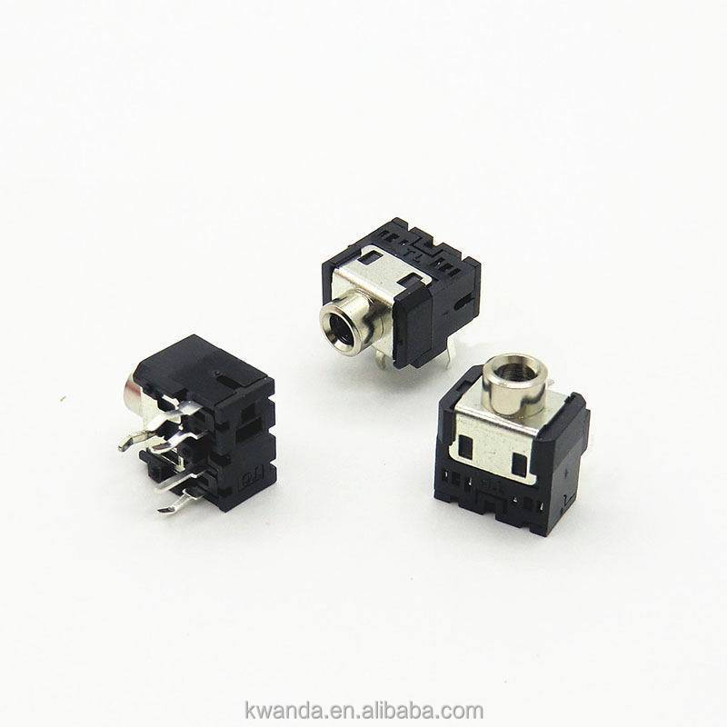 3.5mm Mate plug PBT Material 5 pin female pcb mount audio 3 pole Mate phone jack