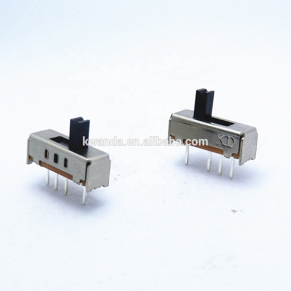 1 Pole Micro Electrical Vertical Toggle Momentary 4 Pin Mini Ide 3 Way Slide Switch