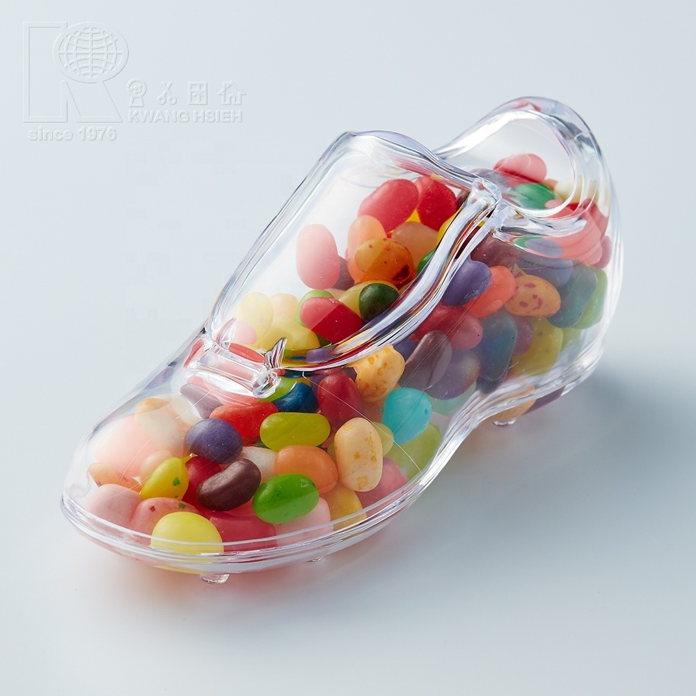 Kwang Hsieh Soccer Boot Shaped Small Clear Plastic Candy Box