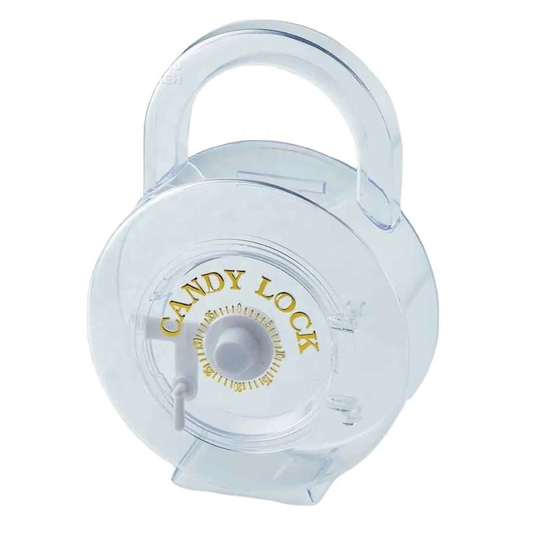 Kwang Hsieh New Lock Shape Clear Plastic Candy Box