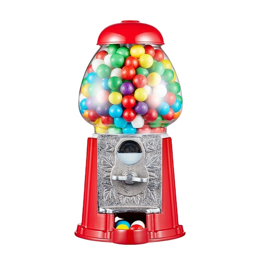 Kwang Hsieh 9 Inch Red Mini Candy Dispenser Gumball Machine For Sale