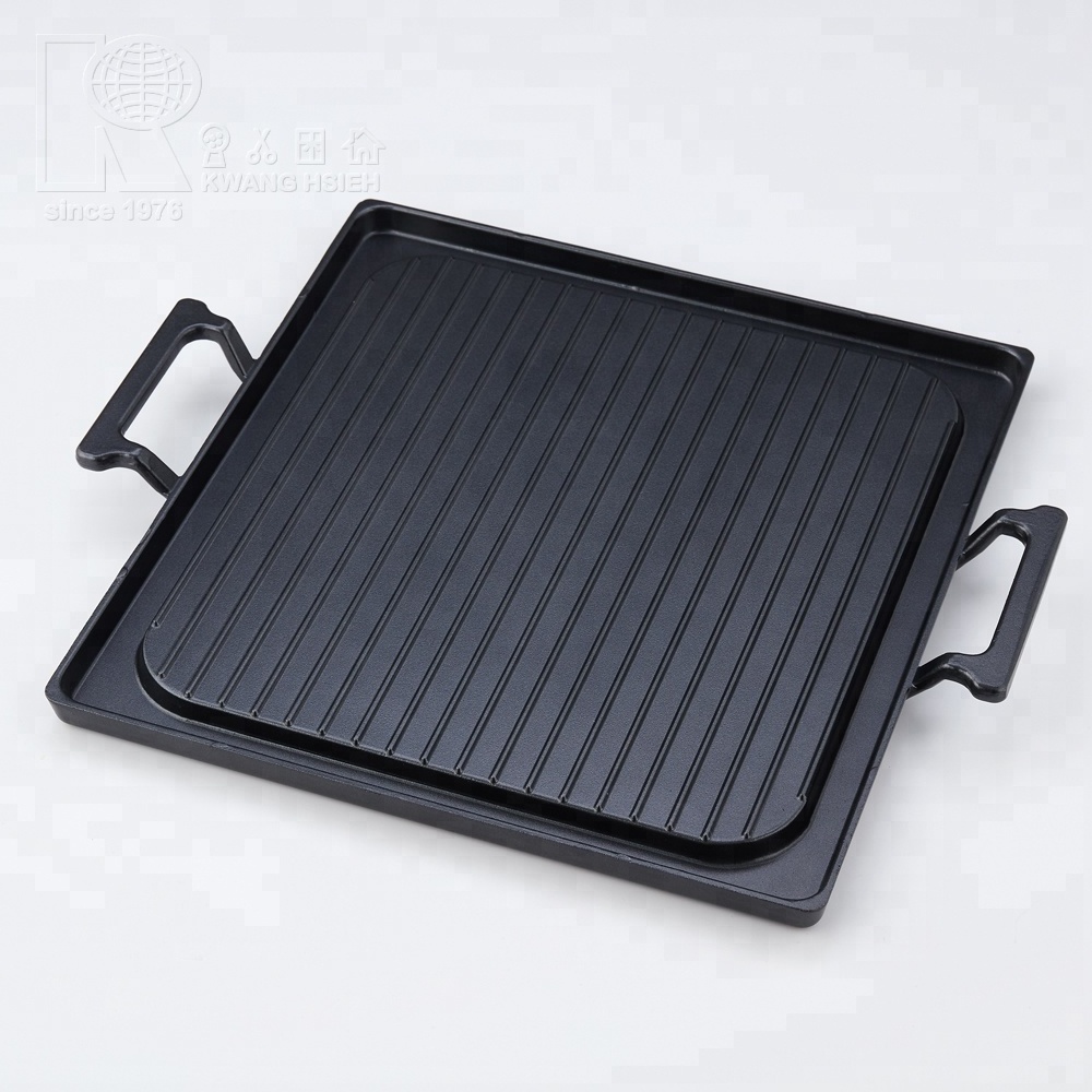 Kwang Hsieh Black Coating Non Stick Steak Griddle Pan