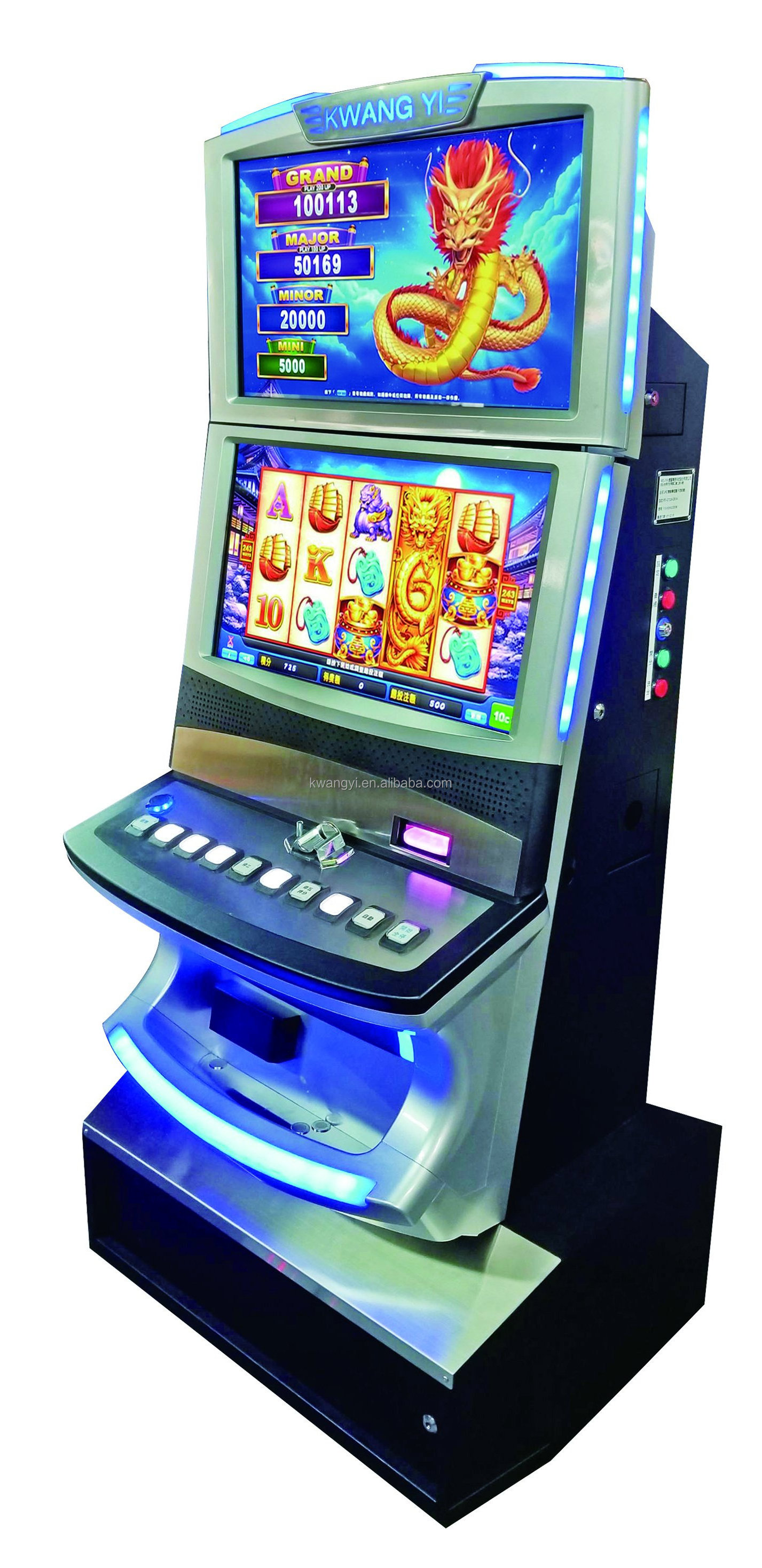 Kwang Yi LCD LED Machines With Double Screen Coin Pusher / KY LCD Maquina De Juego