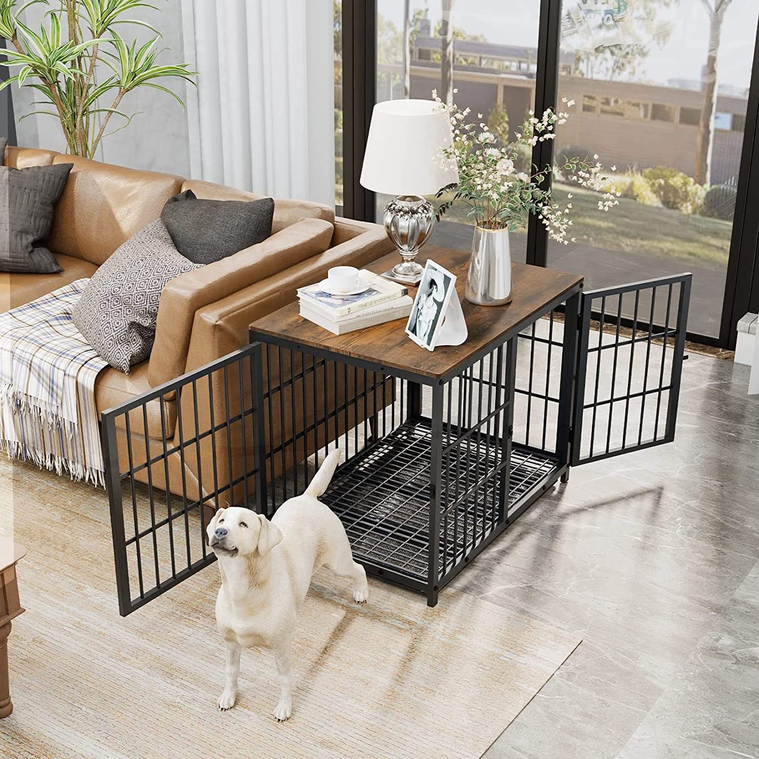 Adjustable Iron Mesh Pet Carrier Large Space Pet Carrier Other Pet Cages & Houses Product