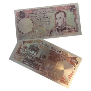 Custom Bank Note PET Silver Foil Plated Banknote with Custom Design