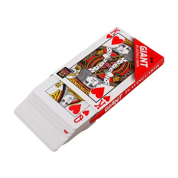 Wholesale Paper Playing Cards For Sale Super Jumbo Cards Poker For Entertainment Custom Playing Cards Recycled Paper