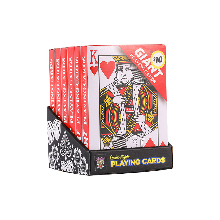 Custom Wholesale Giant Playing Cards Super Jumbo Cards Poker For Entertainment