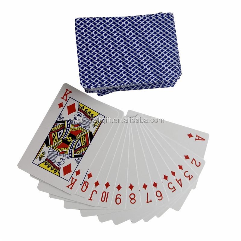 Standard playing cards 52-card deck cards plastic poker with waterproof transparent PVC packaging box