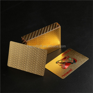 Free shipping great quality blank new gold playing cards new silver foil poker cards waterproof