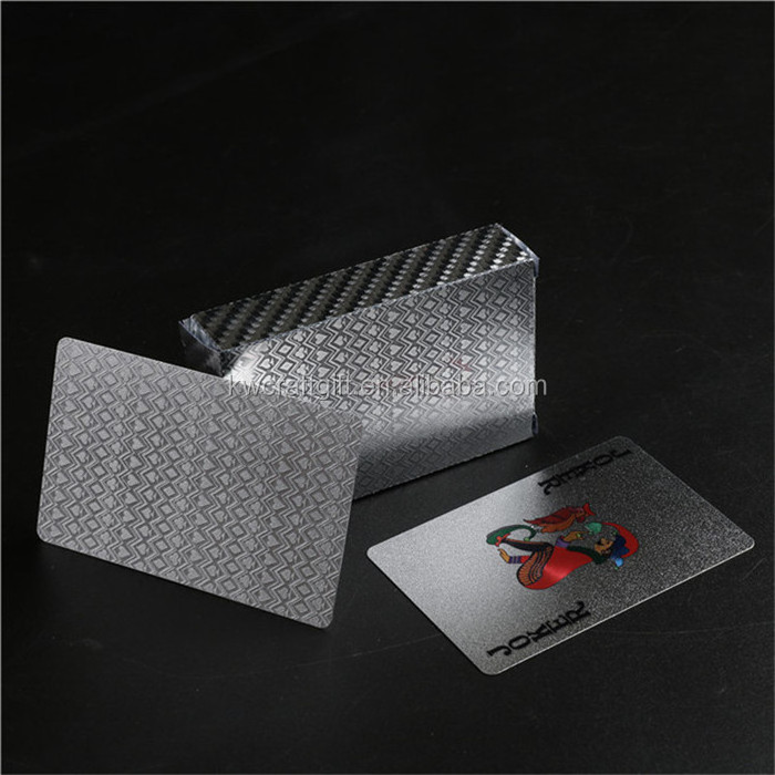 Free shipping great quality blank new gold playing cards new silver foil poker cards waterproof