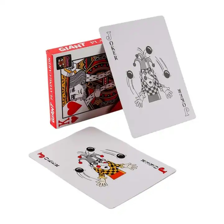 Wholesale Paper Playing Cards For Sale Super Jumbo Cards Poker For Entertainment Custom Playing Cards Recycled Paper