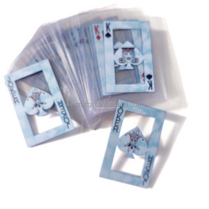 ADVENTURES WATERPROOF custom clear playing cards with transparent box PVC customize playing poker cards