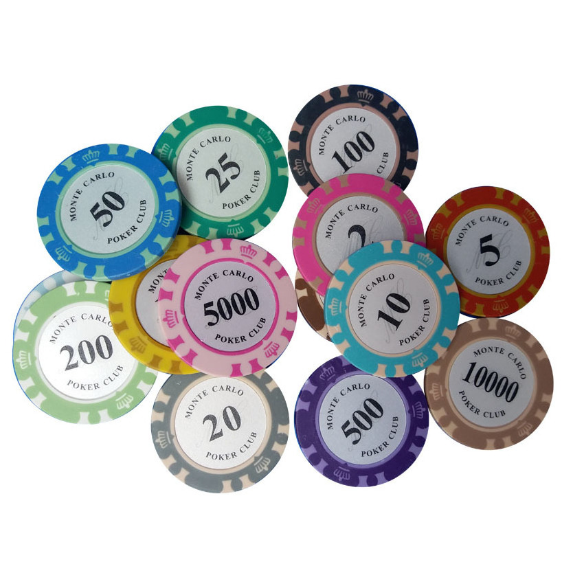 New Convenient Harmless Nontoxic Custom Printed Logo 10g Numbers Ceramic Poker Chips