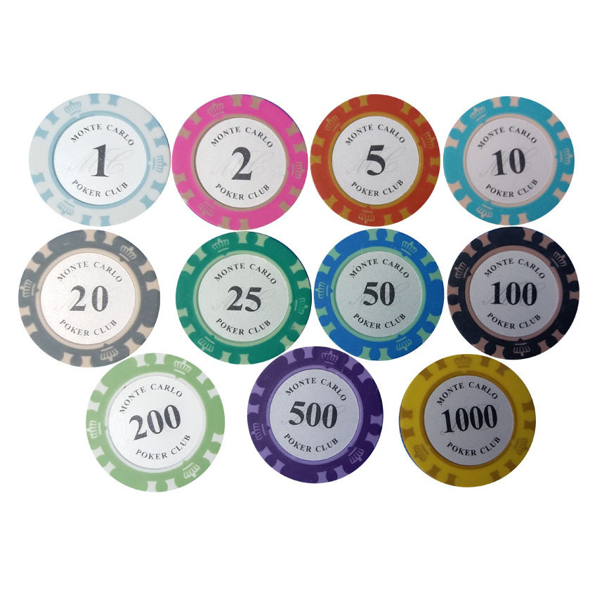 New Convenient Harmless Nontoxic Custom Printed Logo 10g Numbers Ceramic Poker Chips