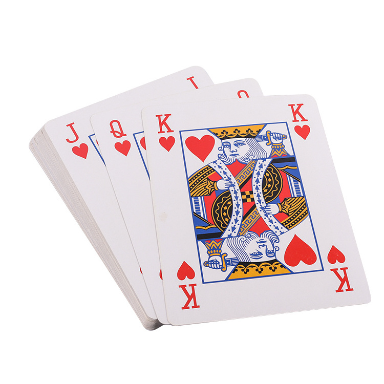 Manufacturer Plastic Big Size Playing Cards For Entertainment Suppliers 100% Plastic Custom Printing Poker Cards