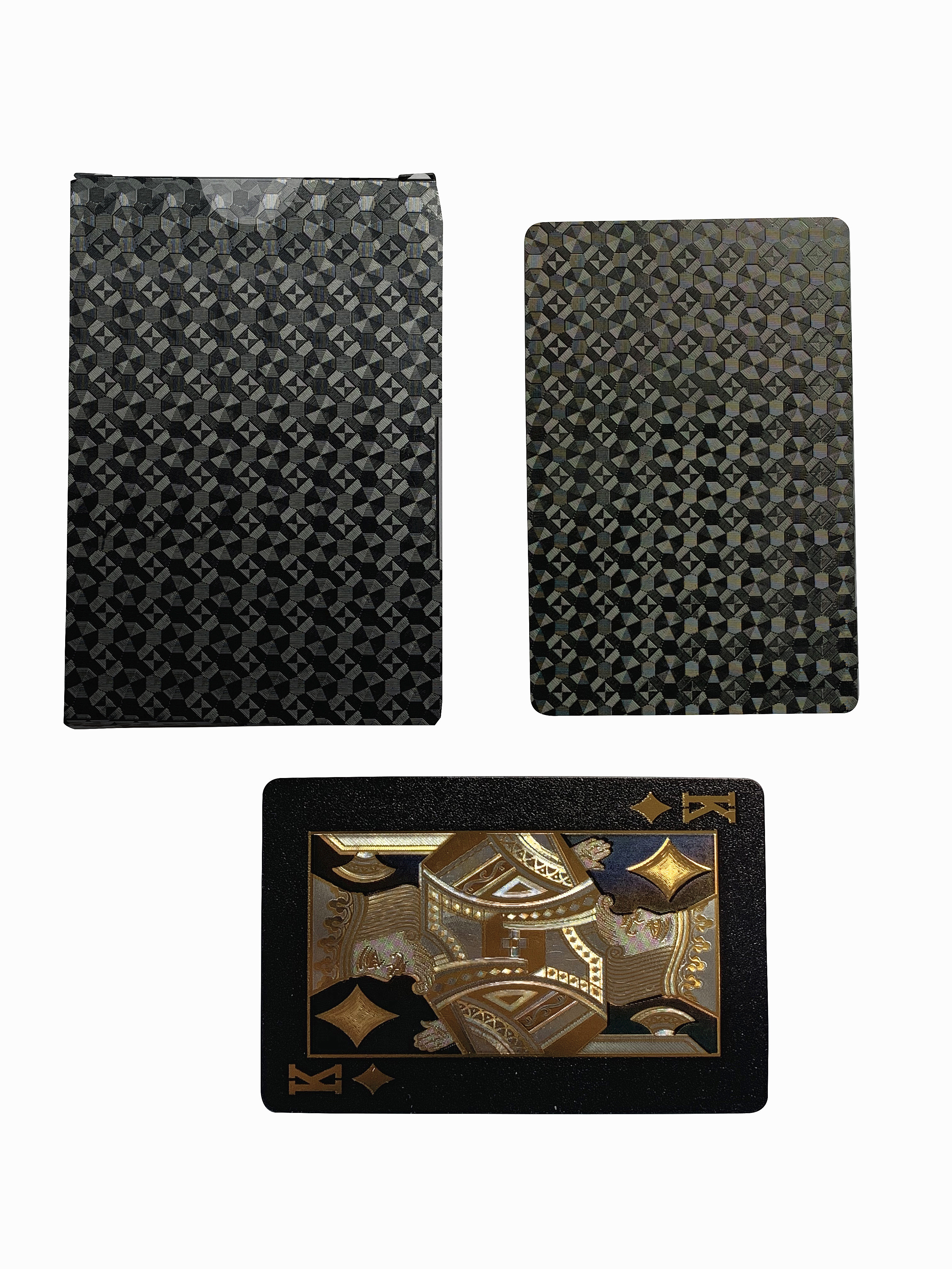 Custom Playing Cards Plastic Gold Foil Waterproof Deck Cards Magic Poker Cards