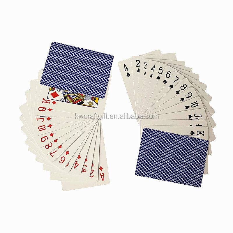 Standard playing cards 52-card deck cards plastic poker with waterproof transparent PVC packaging box