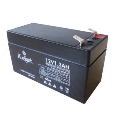 12V 1.3AH rechargeable battery smf AGM sla sealed lead acid battery 12v 1.3ah for emergency lights home security alarm system