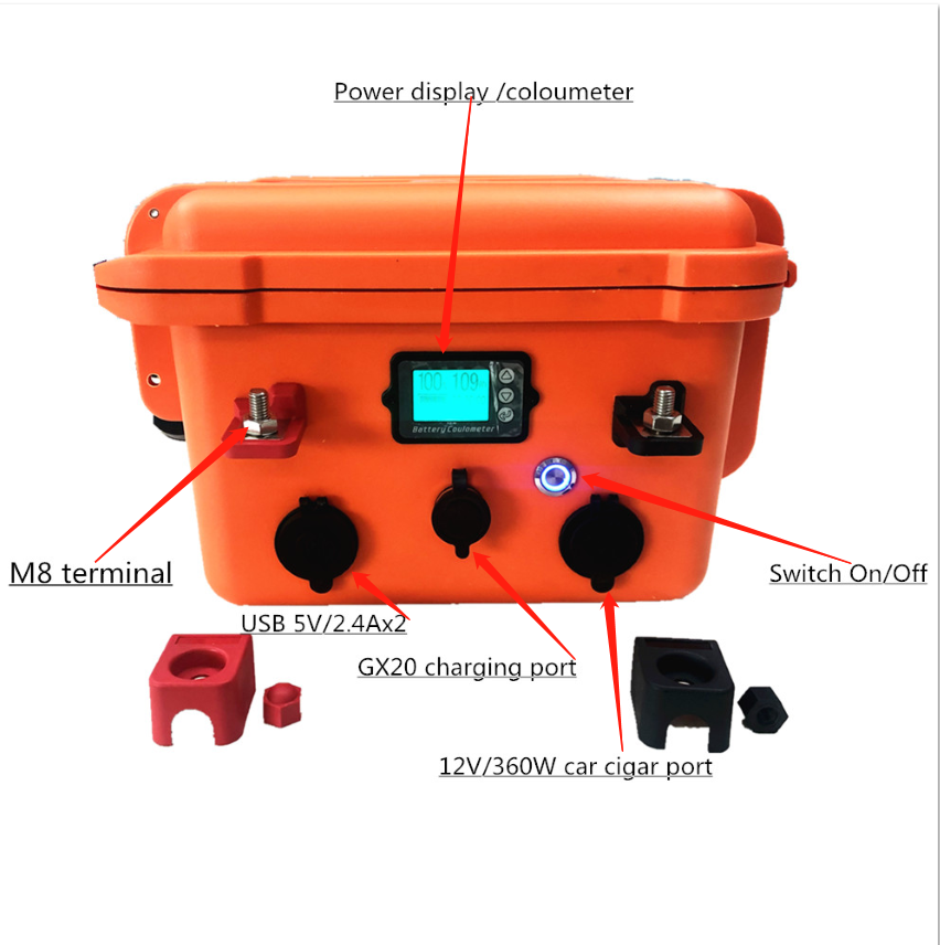 12 Volt Rv Trailer Yacht 24 Deep Cycle 24v Li-ion Lifepo4 Lithium Battery 12v 100ah Marine boat backup battery lithium 100ah