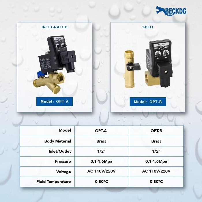 BECKDG Condensate Drain Valves Electronic Automatic Tank Drain For Air Compressed System