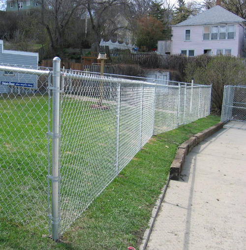 6ft chain link wire mesh security garden metal fences and chainlink fence price