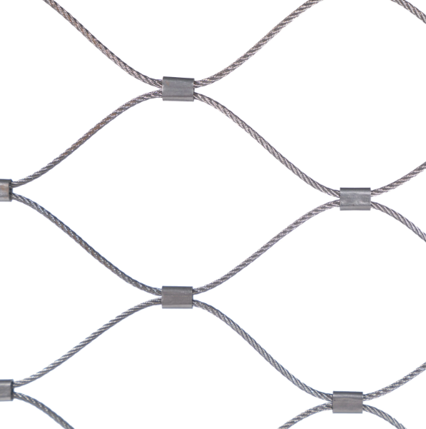 316 Ferrule Type Flexible Stainless Steel Wire Rope Mesh Net For Green Wall