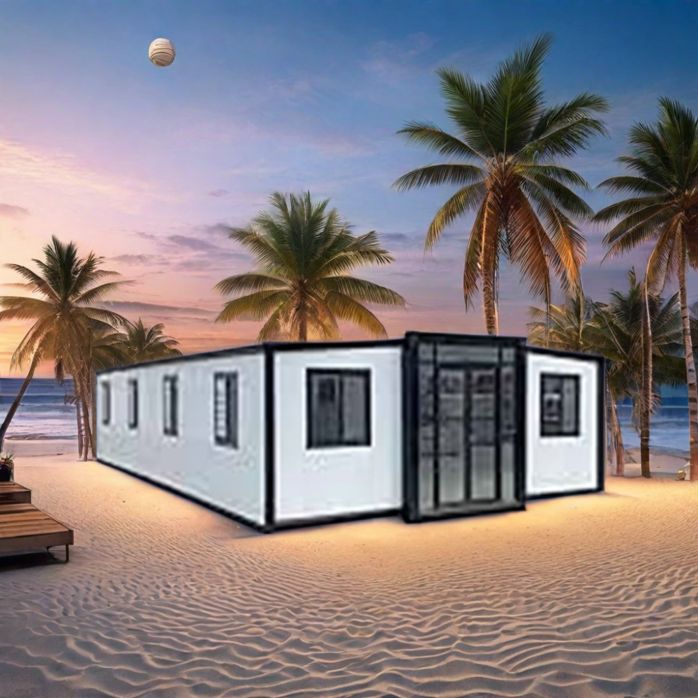 40ft Luxury Prefabricated Steel and Sandwich Panel House Expandable Container for Living Room from China Foldable Homes