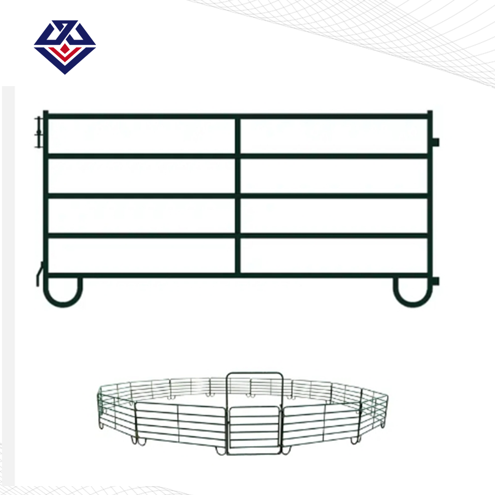 Galvanized 12 ft. 6-Bar Economy Corral Panel  Cattle Livestock Farm Horse Sheep Yards Panels Fence Frames Gates