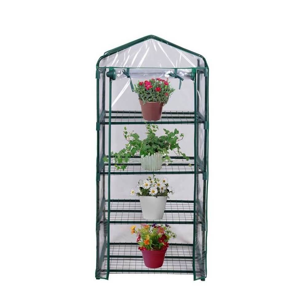 Rigid small kitchen plant growth greenhouse polycarbonate balcony for sale