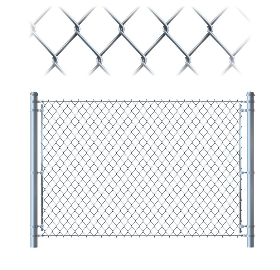 10 ft 9 Gauge PVC Coated Wire Chain Link Fence Hardware Powder Coated Metal Frame Security for Farms in Nigeria and Pakistan