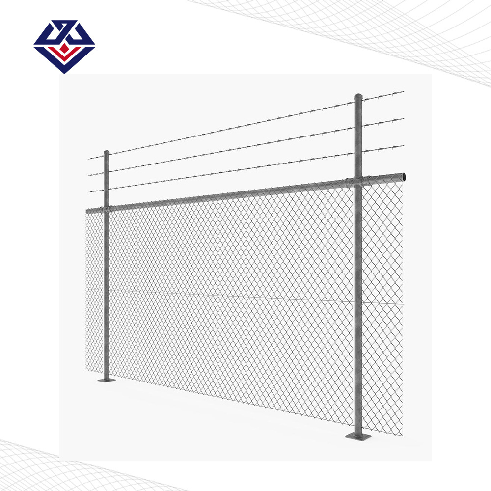 10 ft 9 Gauge PVC Coated Wire Chain Link Fence Hardware Powder Coated Metal Frame Security for Farms in Nigeria and Pakistan