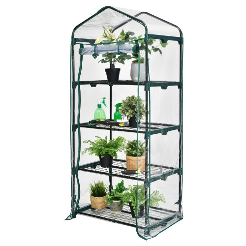 Rigid small kitchen plant growth greenhouse polycarbonate balcony for sale