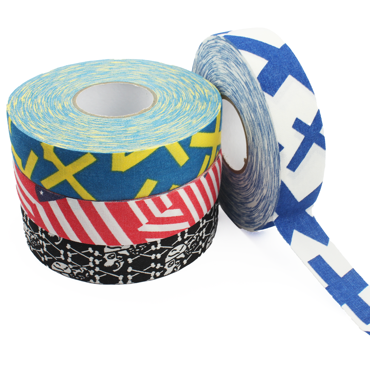 Ice & Roller Hockey Stick Cloth Tape Roll Blade & Handle Protector Over Grip for Lacrosse Baseball Bat Sports Hockey Tape