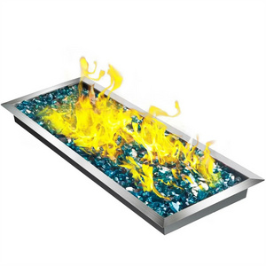 Rectangular Outdoor Natural Gas Fire Pit Burner Drop-in Fire Pit Pan Kit