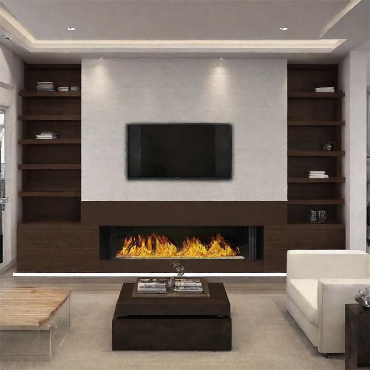 Modern Living Room Embedded Electric Fireplaces Simulation Flame Electric Fireplace Water Vapor Fireplace