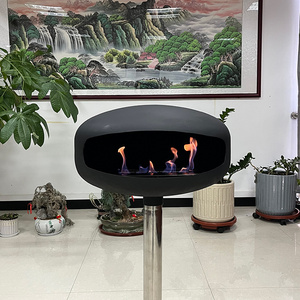 Freestanding Bioethanol Fireplace Alcohol Burner Stove Fire Pit Smokeless Indoor Ethanole Fireplaces