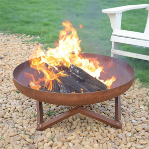 Custom Steel Firepits Fire Bowl Garden Ornament Camping Portable Smokeless Stainless Steel Wood Burning Fire Pit