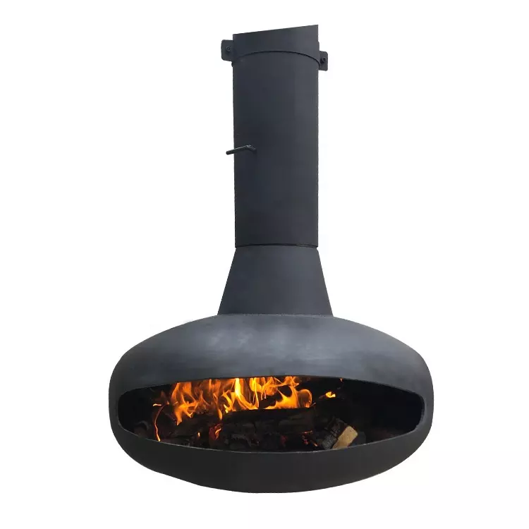 Ceiling Mounted Wood Burning Smokeless  Hanging Fireplace