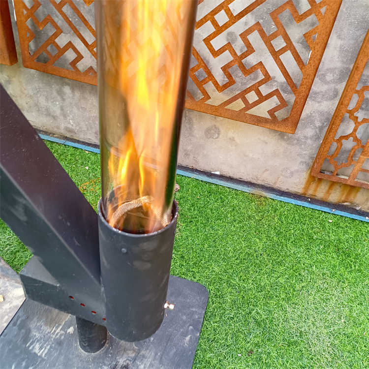 High Quality Outdoor Pellet Patio Heaters Garden Fire Torch Wood Pellet Heater Biomass Stove