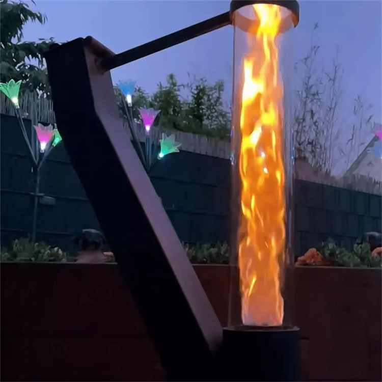 Wood Burning Pellet Fire Torch Outdoor Rocket Stove Pellet Stove Patio Heater