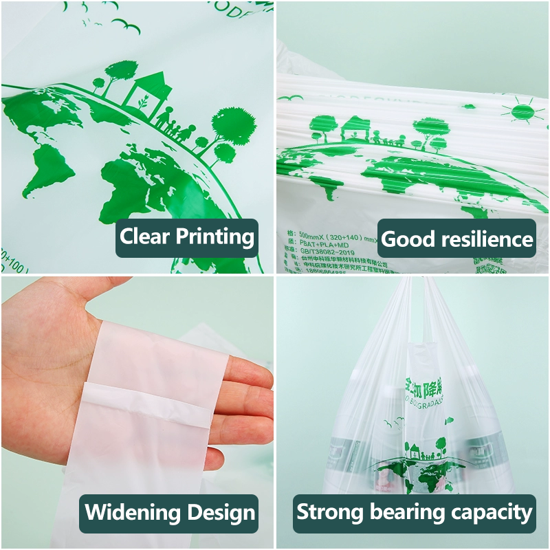 Manufacturer 100% biodegradable Plastic T-Shirt Packaging Bag Thank You T Shirt Plastic Shopping Bags With Your Logo