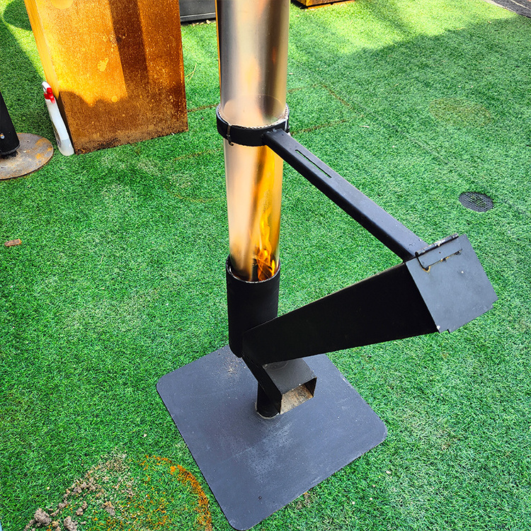 garden small slim wood patio pellet heater modern outdoor patio wood pellet stove