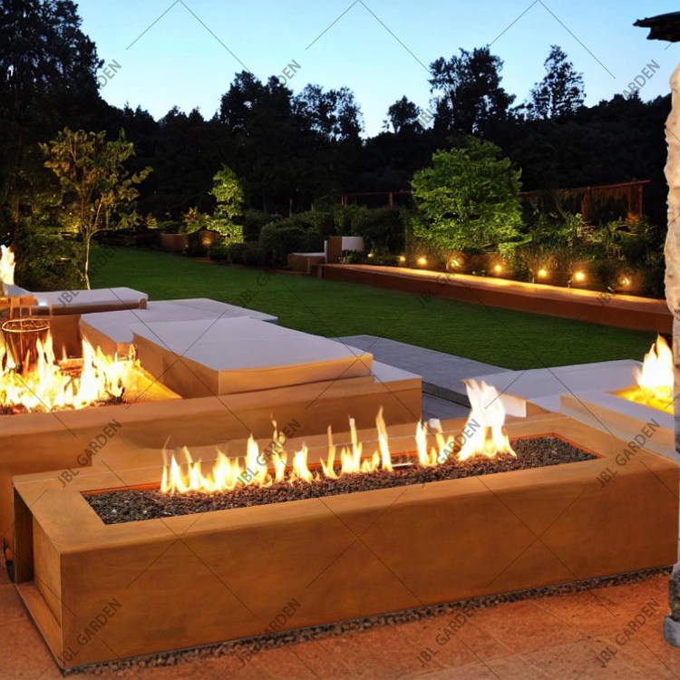 outdoor fire pit firepit table gas corten steel gas fire pit propane