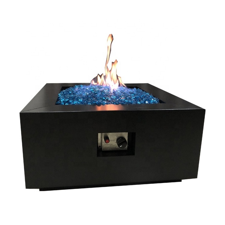 Decorative Gas Fire Pit Table With Lava Rocks